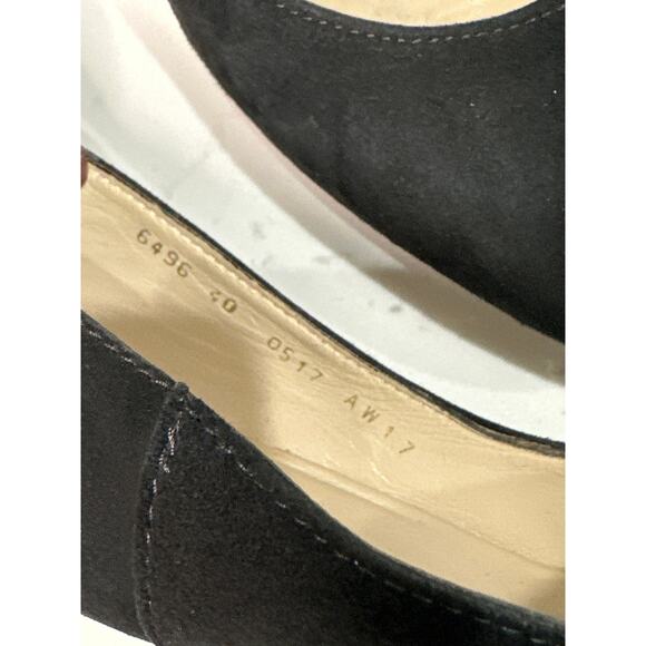 LK Bennett Black Suede Classic Block Heel Pumps, Size 40 EU (US 9.5), Like New - Picture 8 of 8